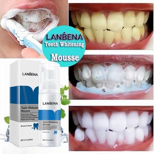 Lanbena Herbal Teeth Whitening Mousse - 60mls