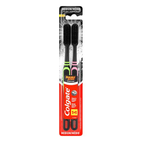 Colgate  Double Action Twin Toothbrushes-Black