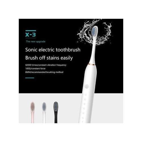 Shuke Waterproof Electric Toothbrush- Sonic Vibration, USB Rechargeable