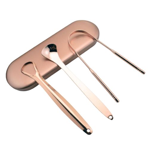Tongue Scraper  Grade Metal Scraper Heavy Tongue Scraper Kit