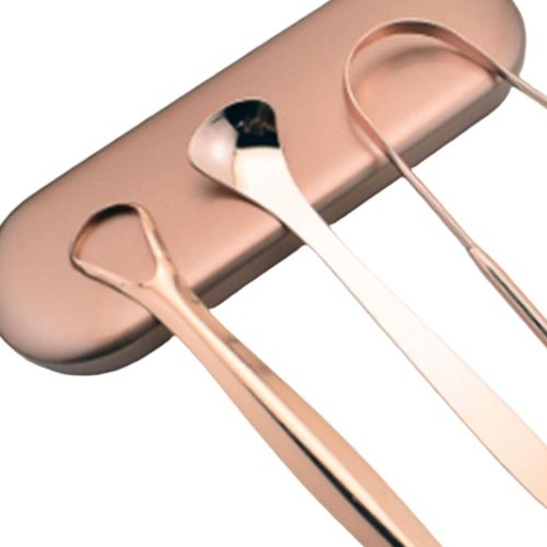 Tongue Scraper  Grade Metal Scraper Heavy Tongue Scraper Kit