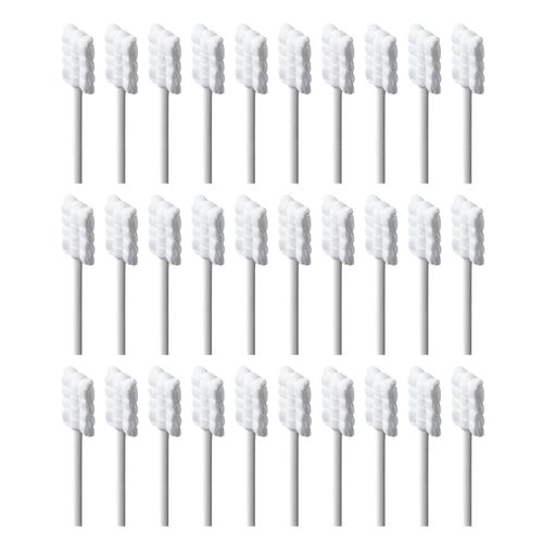 30Pcs Baby Tongue Cleaner Disposable Infant Toothbrush White 12x8.3cm