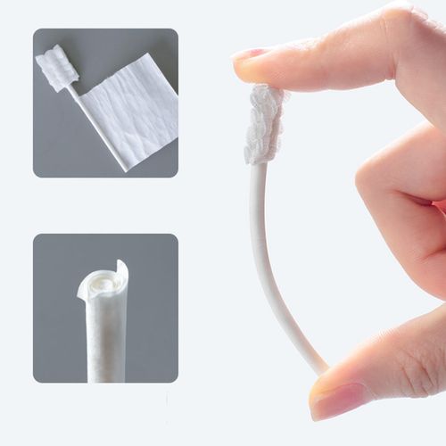 30Pcs Baby Tongue Cleaner Disposable Infant Toothbrush White 12x8.3cm