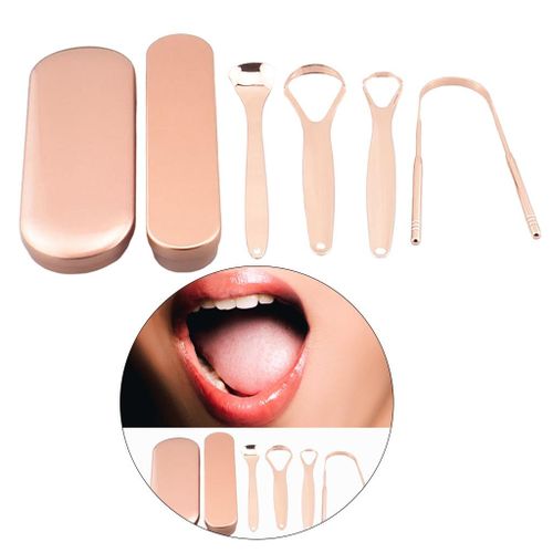 Tongue Scraper Reusable Heavy-Duty for Men Women Tongue Scraper Kit