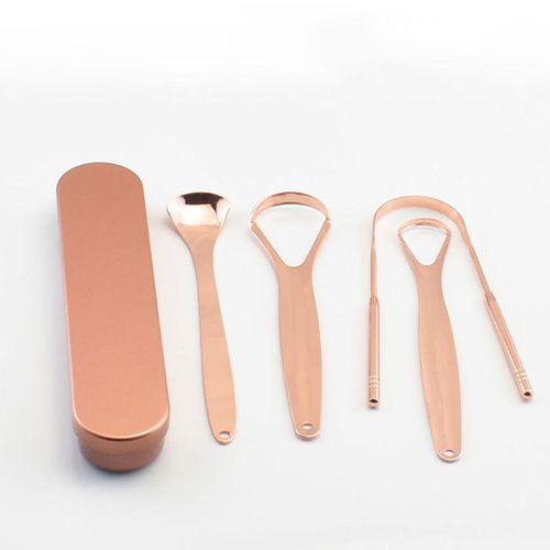 Tongue Scraper Stainless Steel Tongue Brush for Tongue Scraper Kit