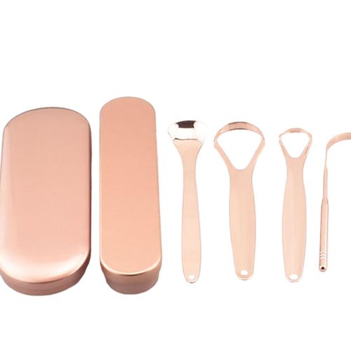 Tongue Scraper Stainless Steel Tongue Brush for Tongue Scraper Kit
