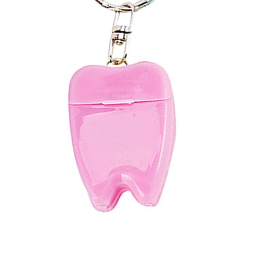 Portable Floss Keychain Essentials Tool Cleaner Tooth Pink