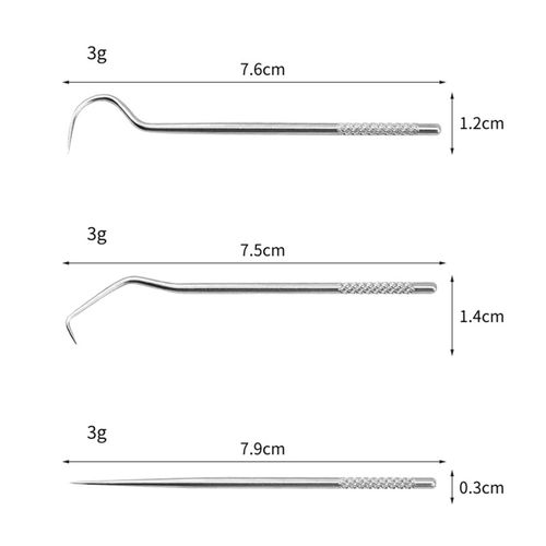 2 X 4x Toothpick Set With Holder Case Pocket Size