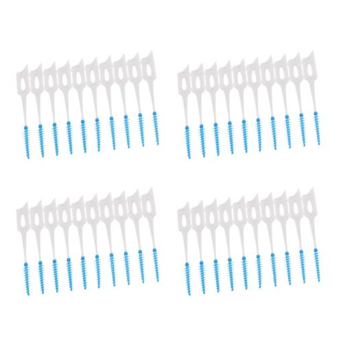 40x Silicone Home  Cleaning Instruments Interdental