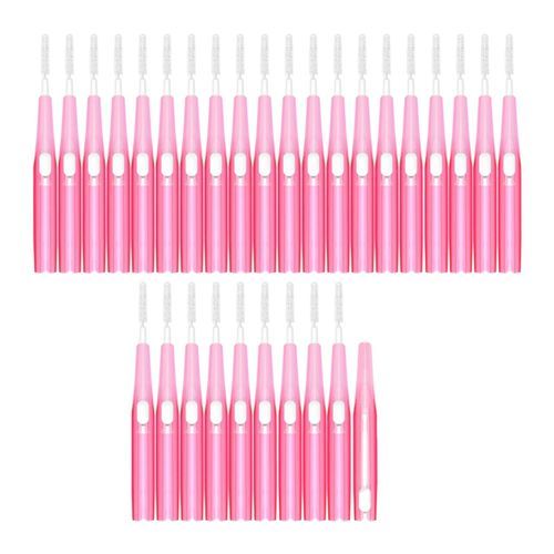 30pcs Interdental Brush Toothpick  Hygiene Brush Retractable