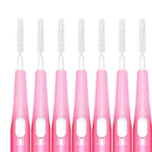 30pcs Interdental Brush Toothpick  Hygiene Brush Retractable