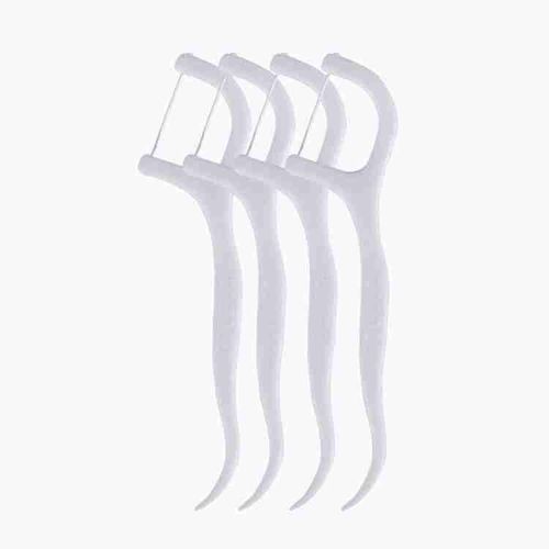 30 Dental Floss Tooth Picks - White