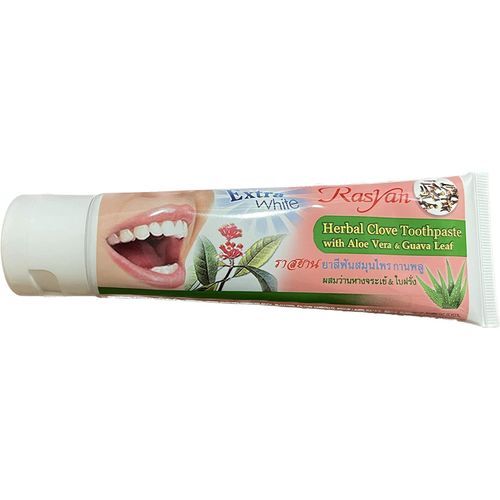ISME Rasyan Extra White Herbal Clove Toothpaste with Aloe Vera & Guava Leaf 100g