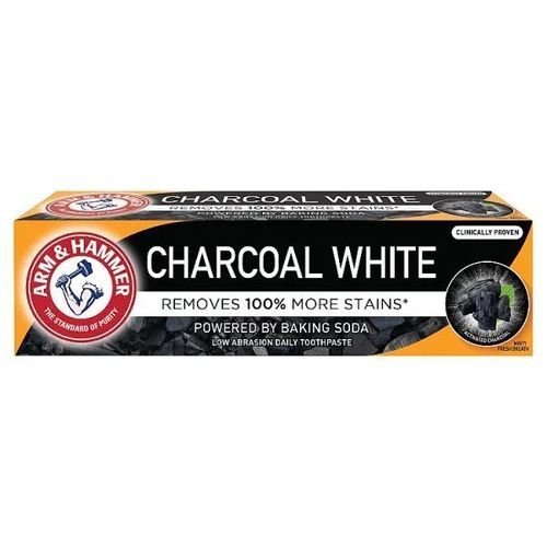 Arm & Hammer Charcoal White Natural Toothpaste 75ml