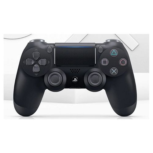 Playstation Refurbished UK Original Pad DualShock 4 Wireless Controller for PS4 With Free Charge Cable And Silcone Rubber Protector - Jet Black /Old Model (3MTHS WRTY)