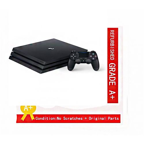 Sony PlayStation Refurbished PS4 Pro  Console 1TB Destiny Free Game And Movie Included - Black (5MTHS WRTY)