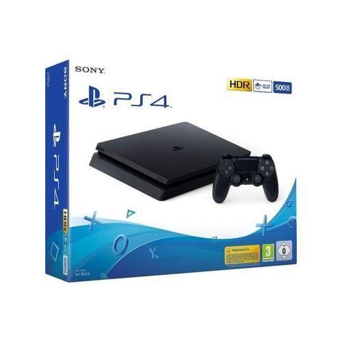 Sony PlayStation PS4 Slim 500GB Console With 1 Pad and Free Game Disk + FIFA 24  - Black