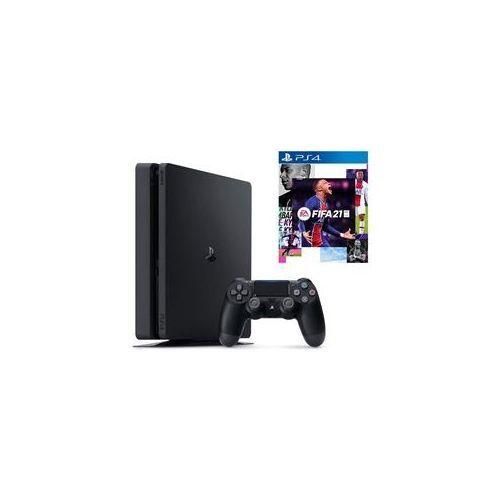 Sony PlayStation PS4 Slim 500 GB With FIFA 21 Game Disc And Extra Game Disk - Black