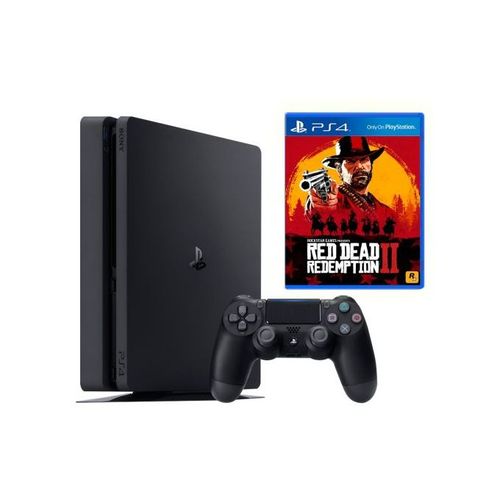 Playstation Mint Condition Ps4 Slim 500gb Red Dead Redemption 2 Console Bundle Grade A-Black