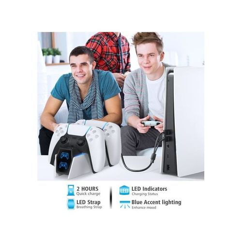 Playstation PS5 Controller Charger DualSense Charging Station Dock Stand