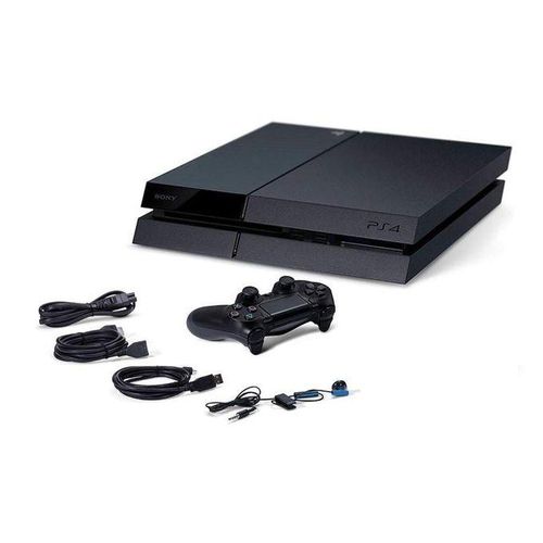 Sony PlayStation 4 Console, 500GB Storage, 2 Dual Shock PAD, Jet Black.