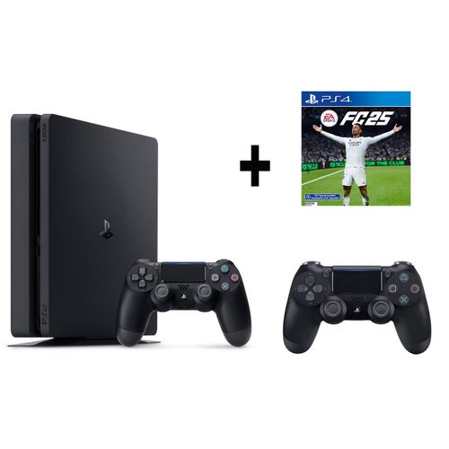 Sony Computer Entertainment PlayStation 4 (Ps4) slim With EAFC 25 CD and 2 controllers -Refurbished
