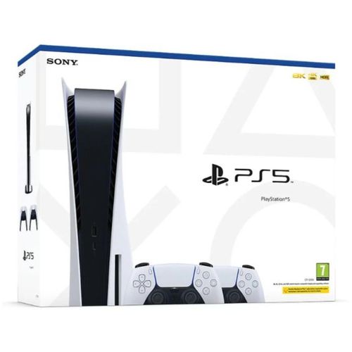Sony   Playstation PS5 825GB console  with double pads - white