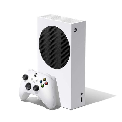 Microsoft  Xbox Series S 512GB Game All-Digital Console + 1 Xbox Wireless1 Controller, White - 1440p Gaming Resolution, 4K Streaming Media Playback, WiFi (Renewed) Up to 120 frames per second - 10GB RAM - High Dynamic Range - Xbox Velocity Architecture -M