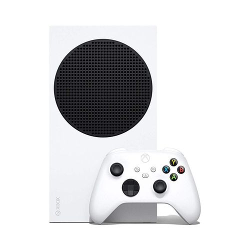 Microsoft  Xbox Series S 512GB Game All-Digital Console + 1 Xbox Wireless1 Controller, White - 1440p Gaming Resolution, 4K Streaming Media Playback, WiFi (Renewed) Up to 120 frames per second - 10GB RAM - High Dynamic Range - Xbox Velocity Architecture -M
