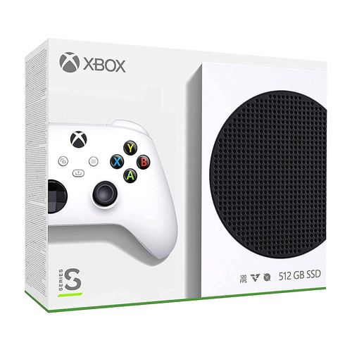 Microsoft  Xbox Series S 512GB Game All-Digital Console + 1 Xbox Wireless1 Controller, White - 1440p Gaming Resolution, 4K Streaming Media Playback, WiFi (Renewed) Up to 120 frames per second - 10GB RAM - High Dynamic Range - Xbox Velocity Architecture -M