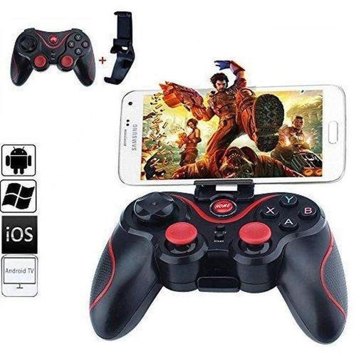 Portable Bluetooth Wireless Game Controller with Phone Clip, for Android / iOS Devices / PC
