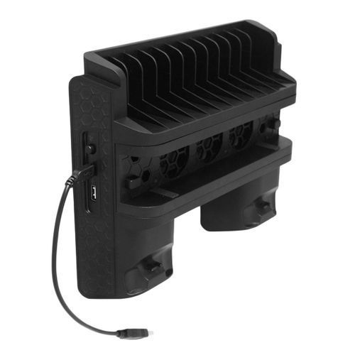 Microsoft PS4 Series Multi-function Cooling Stand, CD Holder, Double Charger - Black