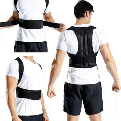 Hunchback Correction Belt Posture Corrector Vest Adjustable Back Support Belt Shoulder Support Spine Neck Stretcher Trainer(M)