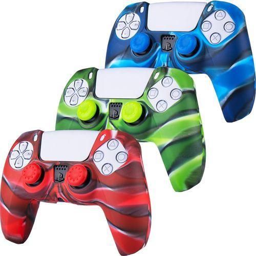 PS5 Rubber Gel Skin Cover For PS5 Playstation 5 DualSense Controller Color May Vary