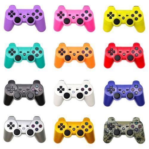 Snowflake Button Wireless Bluetooth Gamepad Game Controller For PS3 (Black)