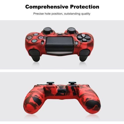 Playstation PS4 Pad Dual Shock 4 Wireless Controller With Free Silicone Rubber Protector - Black