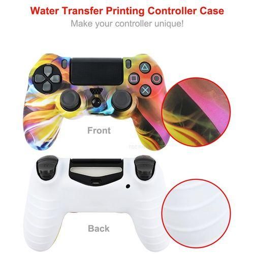 Playstation PS4 Pad Dual Shock 4 Wireless Controller With Free Silicone Rubber Protector - Black