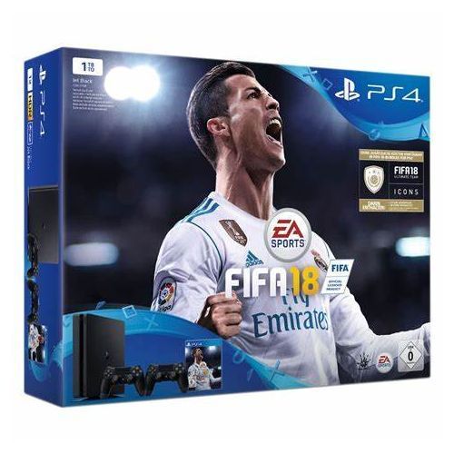 PS4 500GB FIFA 18 Bundle With Two Wireless DualShock 2Controllers (PS4)