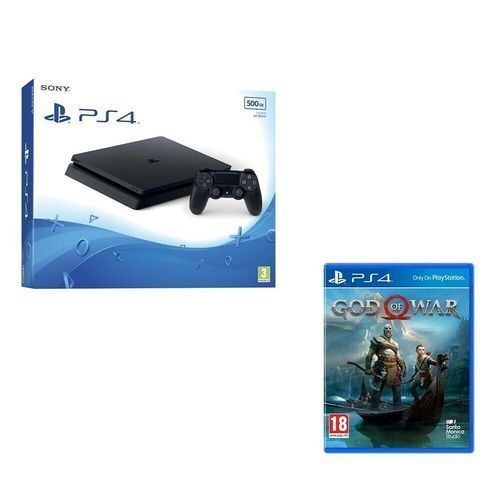 PS4 SLIM 500GB With God Of War Game-Black