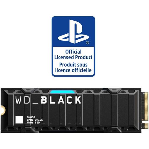 Western Digital 1TB SSD For PS5 Consoles Solid State Drive With Heatsink - Black