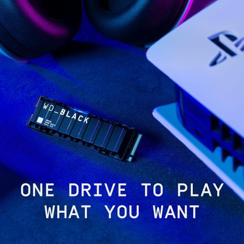 Western Digital 1TB SSD For PS5 Consoles Solid State Drive With Heatsink - Black