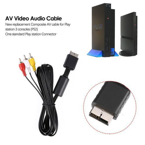 Play Station VL 1.8 meters AV Video Audio Cable -  Black