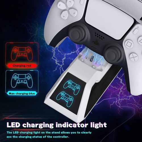 PS5 Controller Charger DualSense Charging Station Dock