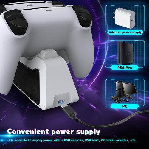 PS5 Controller Charger DualSense Charging Station Dock