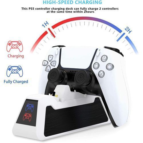 PS5 Controller Charger DualSense Charging Station Dock