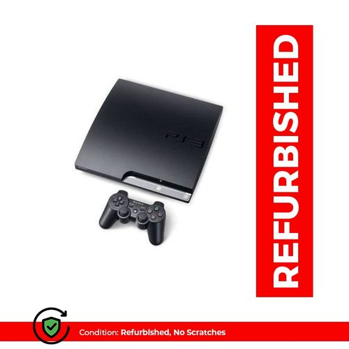 Sony PlayStation Play Station 3 Refurbished Console (PS3)- Black - Design May Vary (3MTHS WRTY)