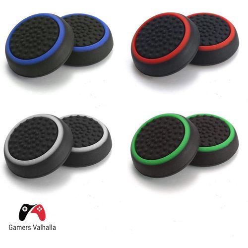 Silicone Controller Thumb Grip, Anti Slip Stick Grip Cover for Ps4 Ps5 Xbox 360 Xbox One Game Controllers - black