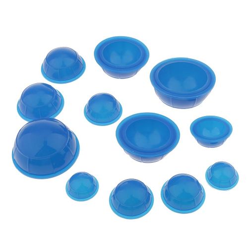 12  Cellulite Silicone Vacuum Suction Cups Body Massage