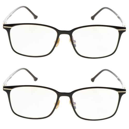 2X Anti Eyestrain Scratch Blue Light Blocking Glasses Phone Reading