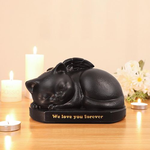 Pet Urns Cremation Urn Organizer Resin Sympathy For Cat